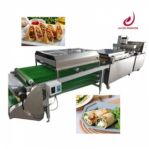 [Hot Item] Industrial CE Fully Automatic Electric Heating Manufacturing Turikish Mexican Lavash Chapati Bread Press Flour Corn Tortilla Making Machine for Small Businesses