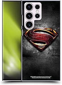 Head Case Designs Officially Licensed Justice League Movie Man of Steel Superman Logo Art Hard Back Case Compatible with Samsung Galaxy S23 Ultra 5G