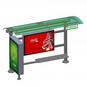 [Hot Item] Bus Station Advertising Display Fashion Advertising Bus Stop Bus Shelter Design