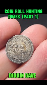 COIN ROLL HUNTING DIMES - (PART 1) #diggindave #coincollecting #coins #coin #silver #dime #dimes #coinrollhunting #coincollection #oldcoins #oldcoin | Diggin Dave