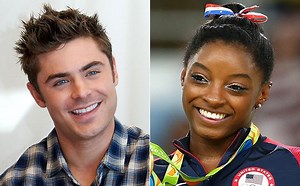 Simone Biles conoce a su amor platonico Zac Efron