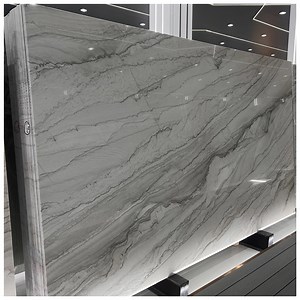 [Hot Item] Brazilian Exotic Calacatta White Quartzite Slabs for Countertops and Tiles