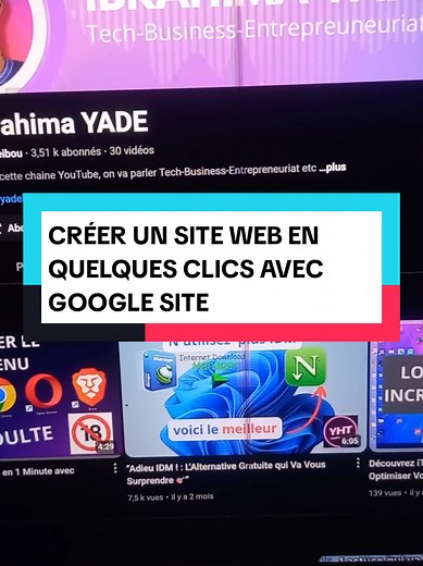 Créer un site web facilement avec Google Site