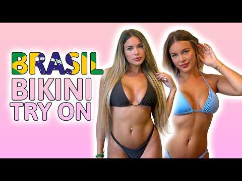 trying on brazillian bikinis!!!