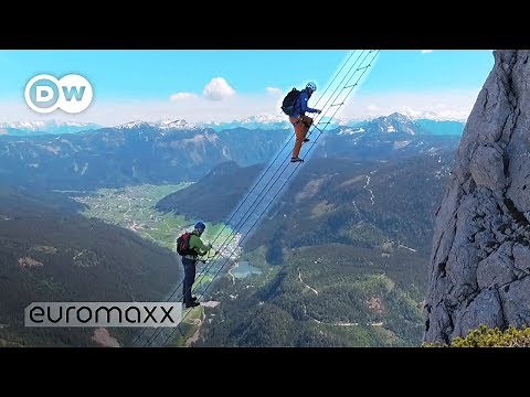 Climbing 700 m Above The Abyss: Stairway To Heaven In Austria | Axel On The Edge