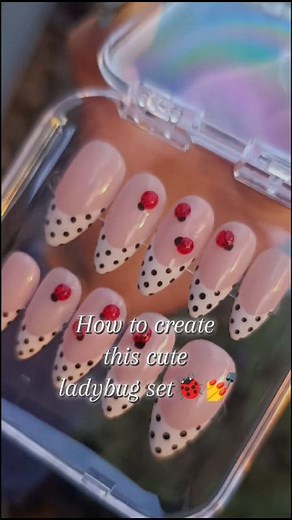 🐞✨ Hand painted ladybug nails for my client… the tiniest details always make the biggest impact. ❤️ #pressonnails #nailart #nailtutorial #nailinspo #nails #SouthAfrica #custompressonnails #NailHaus #smallbusinessbigdreams | NailHaus Art by Jhandra