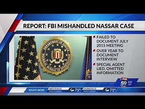 Report on FBI's handling of Larry Nassar case