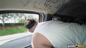 Milu Blaze picked up, fucked in the bang bus and kicked out