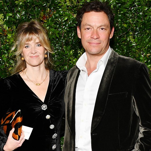 Dominic West Reunites With His Wife For Christmas Card After Lily James Scandal