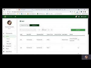 Jarviz Feature Check In - Out ใน web สำหรับ HR
