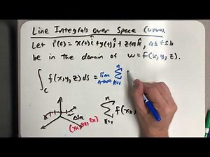 Line integrals in space