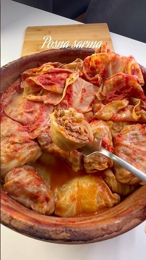 Posna sarma iz rerne🤗 #ivaninkutak #recipe #kuhinja #kuhajsaivanom #food #recepti #posno #cooking