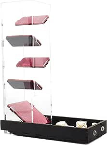Deluxe Dice Tray and Dice Tower and Basic Tray - Pink Pearl
