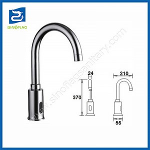 [Hot Item] Touch Free Sink Tap Deck Mounted Basin Faucet Automatic Sensor Faucet