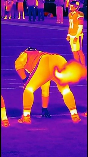 Thermal camera captures football star farting ￼#farting #thermal #camera #football #viral #funny
