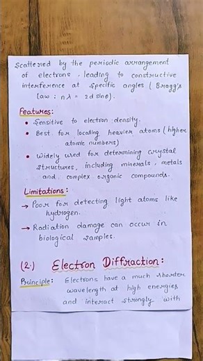 Topic: crystal diffraction by x-ray, electron and neutron... for MSc 2nd sem... solid state physics