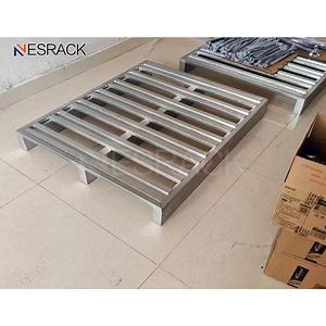 [Hot Item] Palets de metal de alta resistencia, palets galvanizados, palets apilables de almacenamiento, palets de acero, almacenamiento en almacenes sobredimensionados, almacenamiento con montacargas, palets de metal galvanizado de acero para almacenamiento en frío