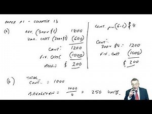 Cost Volume Profit Analysis - CIMA P1 | Free ACCA & CIMA online courses from OpenTuition