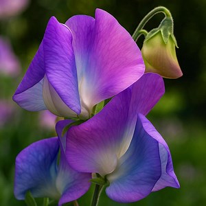 Turquoise Lagoon Semi Dwarf Sweet Pea Seeds: Fragrant Garden Blooms - 50 Seeds - Etsy
