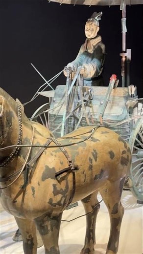 The Terracotta Warriors exhibit at the Houston Museum of Natural Science.