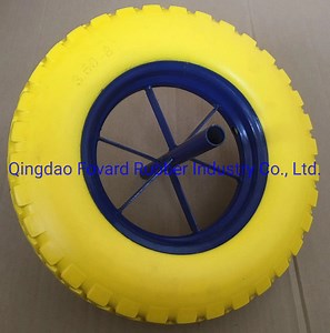 [Hot Item] 3.50-8 PU Solid Foam Rubber Wheelbarrow Wheel for South Africa Forward Industry Group