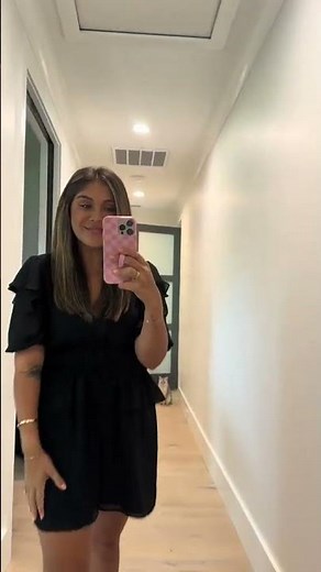 HOT MEXICAN GIRL IN SEXY BLACK DRESS