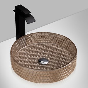 [Hot Item] Factory Direct Crystal Factory Wholesale Glass Bathroom Sink Wash Basin Sanitary Ware Washing Basin Vanity Sink Cabinet Basin Bathroom Basin