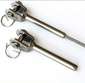 [Hot Item] Stainless Steel Swage Terminal with Toggle Fork Terminal Wire Rope Fitting
