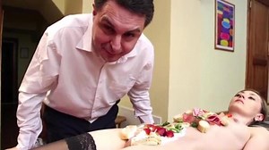 fat screw in prauge with a hot chick