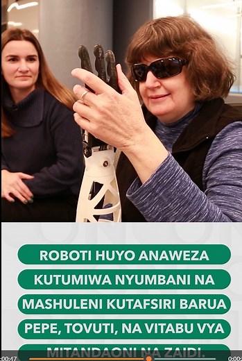 Kampuni ya teknolojia iliyoko Boston imetengeneza mkono wa bandia ambao unaweza kuzungumza lugha ya ishara. Umekusudiwa kwa ajili ya watumiaji wasioona na kusikia, mkono huo unatafsiri maandishi ya mtandaoni kwenda katika lugha ya alama. Walioutengeneza wanasema una uwezo wa kufungua ulimwengu maudhui ya kidigitali kwa watumiaji wasioona na kusikia. Hii ni hiyo Tatum T1 Mkono wenye Vidole vyenye kutamka herufi “Tatum Robotics ni kampuni ya teknolojia saidizi yenye makao yake Boston, na lengo let
