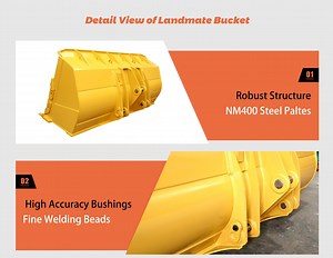 [Hot Item] China Wheel Loader Front End Loader Prices Cheap Mini Excavator Bucket