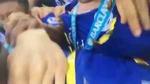 2.3M views · 244 reactions | Christian Fuchs filmed the moment Leicester City Football Club lifted the Premier League trophy. Credits: Christian Fuchs | SPORTbible | Facebook