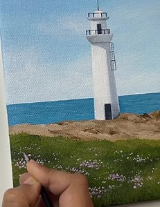 9K views · 152 reactions | Lighthouse painting | HNK ART | Facebook