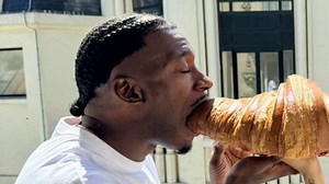 Robert Griffin III Gobbling a Croissant | Know Your Meme