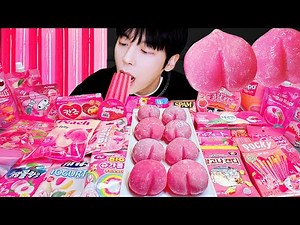 ASMR MUKBANG | 직접 만든 갤럭시 꿀젤리 핑크 디저트 아이스크림 먹방 & 레시피 DESSERT GALAXY HONEY JELLY CANDY