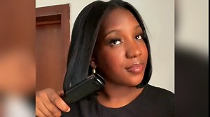 ToyoTress U-Part Bob Wigs Human Hair - 8 Inch Short Straight Clip In Wigs Glueless Wigs for Black Women Natural Black Light Yaki 100% Brazilian Virgin Hair Middle or Side part (8 Inch 1B)