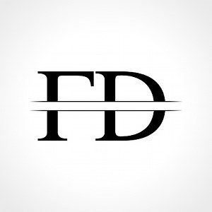 FD letter Type Logo Design vector Template. Abstract Letter FD logo...