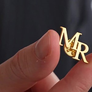 Custom Name Brooch Short Lapel Pin | Seasons Kreation