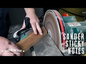 Disc Sander Adjust | Tricks of the Trade