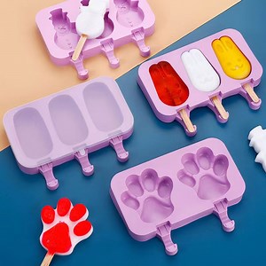 [Hot Item] Silicone Popsicle Molds Ice-Lolly Mold BPA Free Reusable Easy Release Ice Pop Make Popsicle Mould