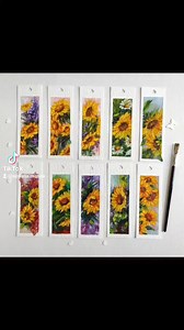 樂 De ce am ales să pictez "flori din soare"  pe semnele de carte ?...