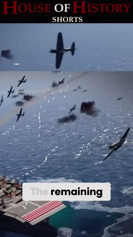 Torpedo strike against the Soryu at the Battle of Midway! #ww2