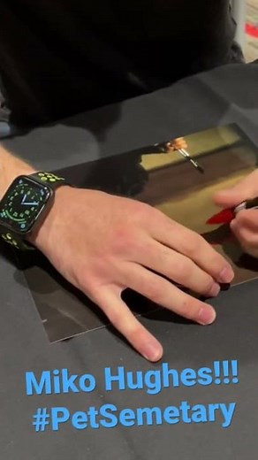 Miko Hughes Signing 8x10!! Pet Semetary