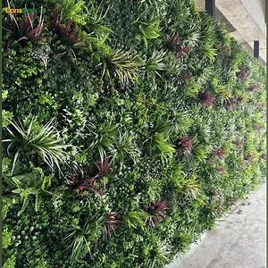 [Hot Item] Artificial Grass Wall Faux Greenery Foliage Hedge Boxwood IVY Leaf Green Plant Wall for Privacy Fence
