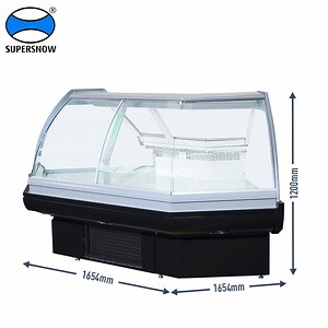 [Hot Item] Commercial Supermarket Fresh Meat Showcase Freezer Meat Display Chiller