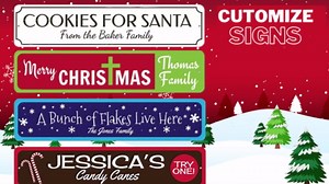 Hot Chocolate Sign, Custom Hot Chocolate Served Daily Sign, Merry Christmas Sign, Holiday Decor, Holiday Aluminum Sign - 3 x 13