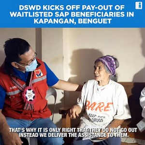 2.7K views · 23 reactions | The Department of Social Welfare and Development (DSWD) started the nationwide pay-out of “waitlisted” beneficiaries of the Social Amelioration Program (#SAP) in Kapangan, Benguet last Tuesday (June 16). Full story: https://pia.gov.ph/news/articles/1044974 #COVID19 | #KayaNatin | #WeHealAsOne | PIA Cordillera Administrative Region | Facebook