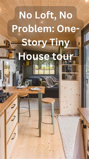 1.7K views · 28 reactions | No loft, no problem. Tour this stunning one-story tiny house #tinyhouse #interiordecor #interiordesignideas | Living in a shoebox | Facebook