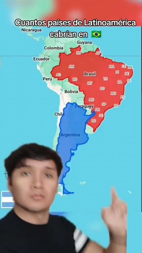 Cuántos países de Latinoamérica cabrían en Brasil #mapa #geografia #bandera #map #historia #español #Argentina #Bolivia #Brasil #Chile #Colombia #CostaRica #Cuba #Ecuador #ElSalvador #Guatemala #Honduras #México #Nicaragua #Panamá #Paraguay #Perú #RepúblicaDominicana #Uruguay #Venezuela #Belice #Haití #PuertoRico | JD economia