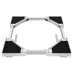 [Hot Item] Laundry Parts Front Load Washer and Dryer Stacking Kit Washing Machine Tumble Rack Universal with Tray Pull out Shelf